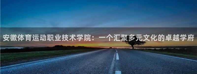 欧亿体育官方正版app官网：安徽体育运动职业技术学院：一个汇